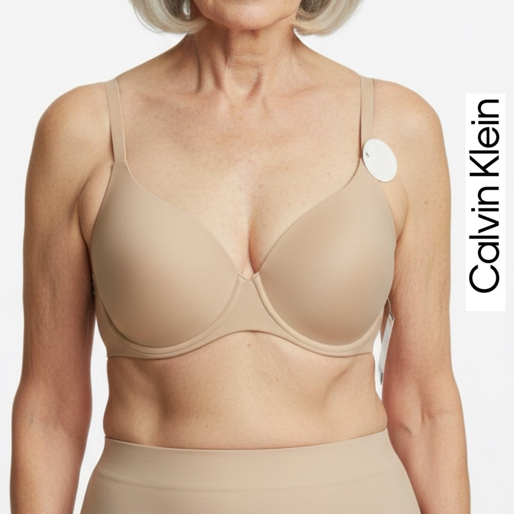 Calvin Klein‎ Women's Brown/ Tan Bra - wirefree Tshirt Bra - 7123
